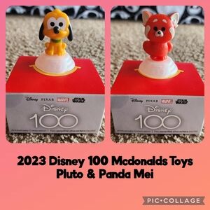 DISNEY 100 Mcdonalds Toys (Pluto & Panda Mei)